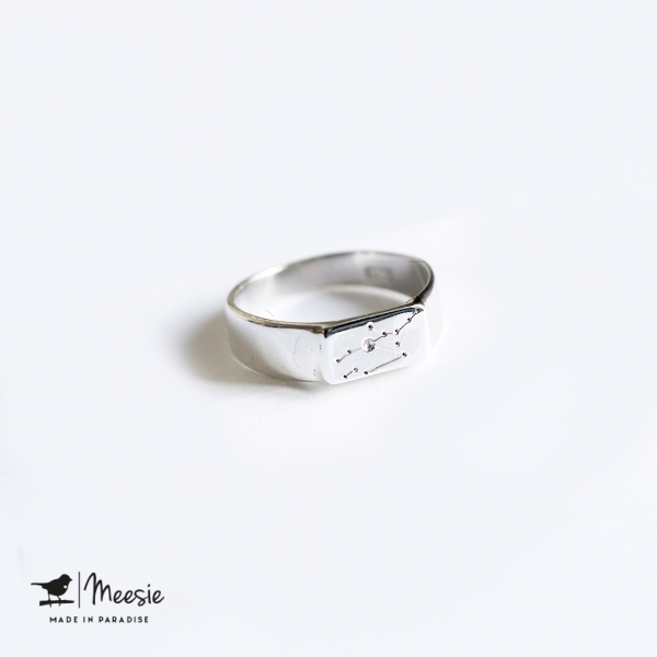 Ring Sterrenbeeld Maagd zilver Ring Sterrenbeeld Maagd zilver